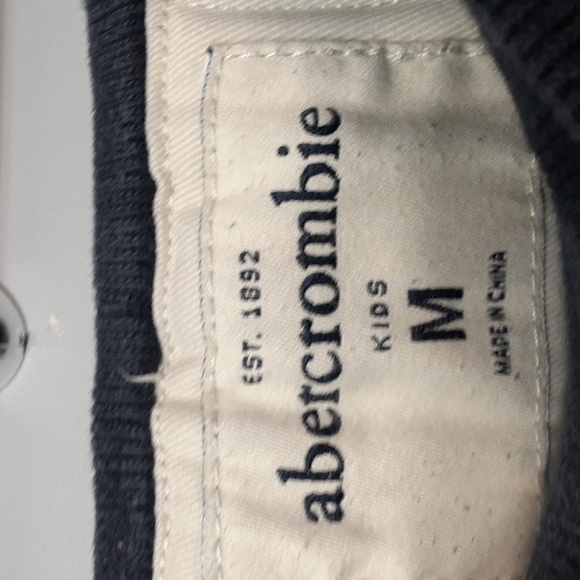 Abercrombie & Fitch Navy Loose Fit Logo Sweatpants Joggers - Picture 3 of 9